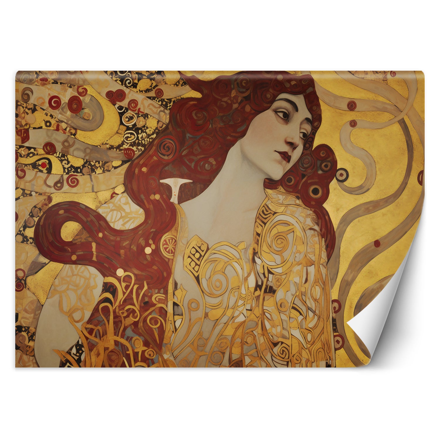 Fototapeta, Kobieta z długimi włosami - G. Klimt 100x70