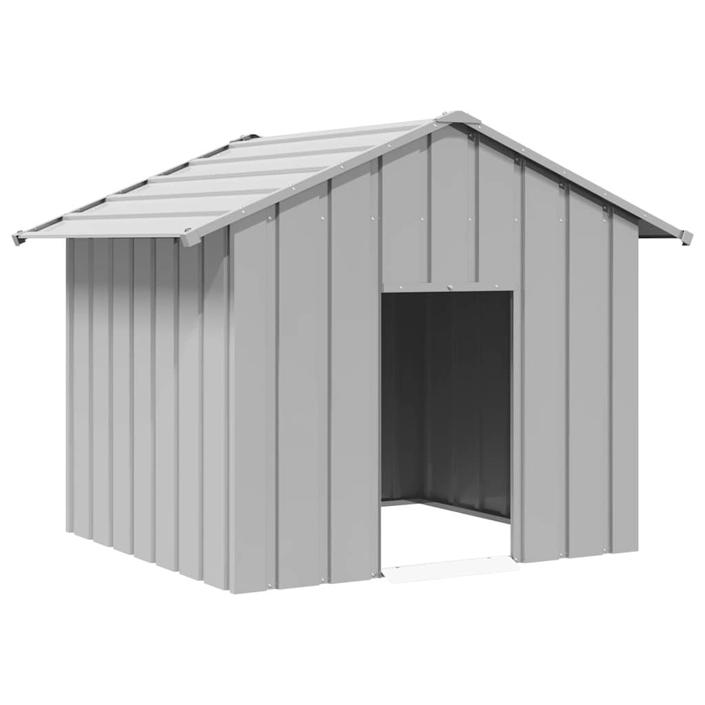 Buda dla psa z dachem, 131x101x102 cm, stal galwanizowana vidaXL