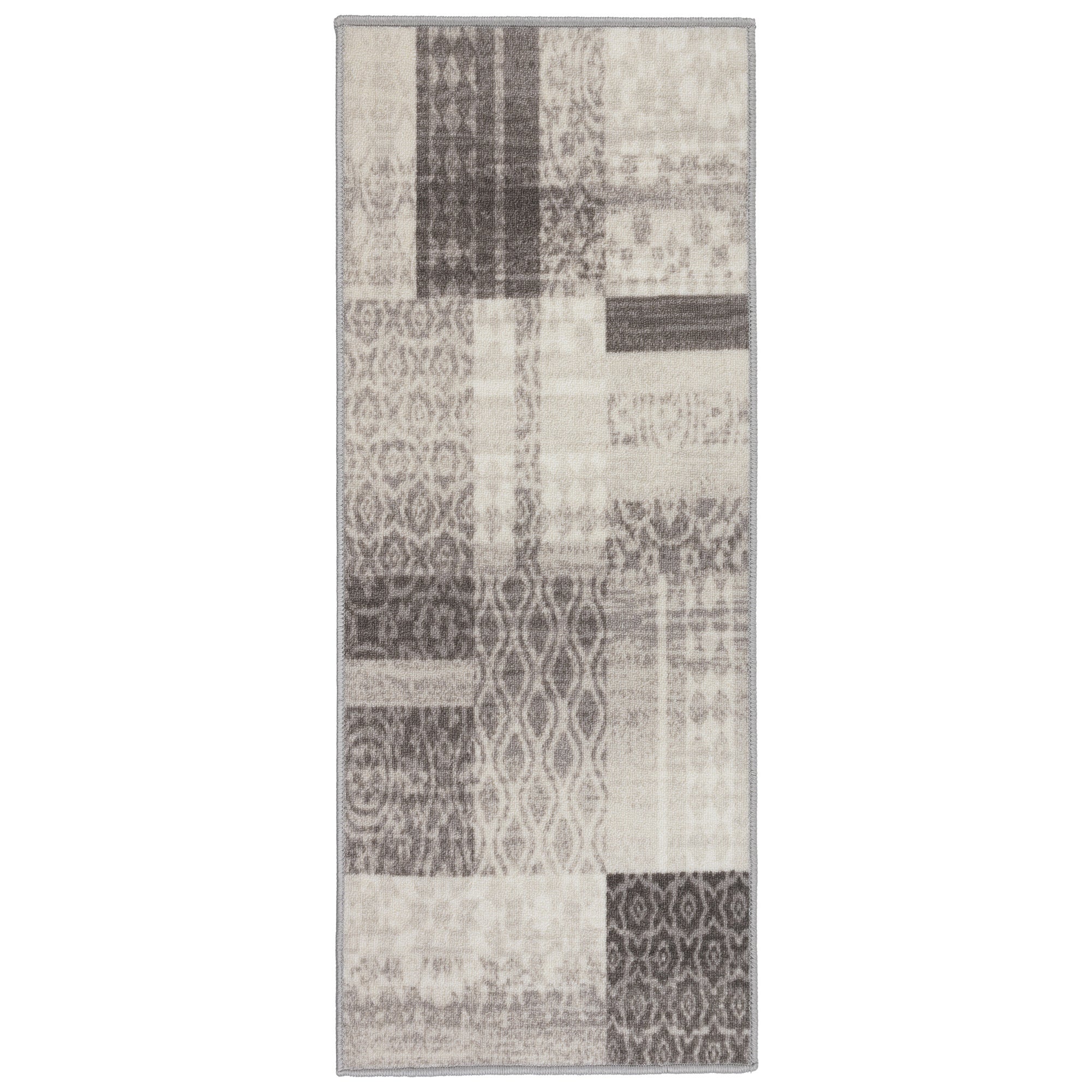 Chodnik antypoślizgowy Vita 80x200 cm Patchwork beżowy
