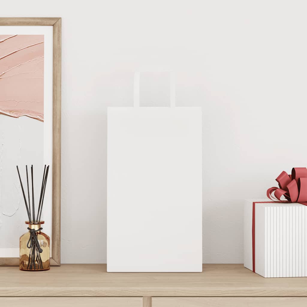 Torby papierowe 250 szt. z uchwytami białe 21x11x36 cm vidaXL