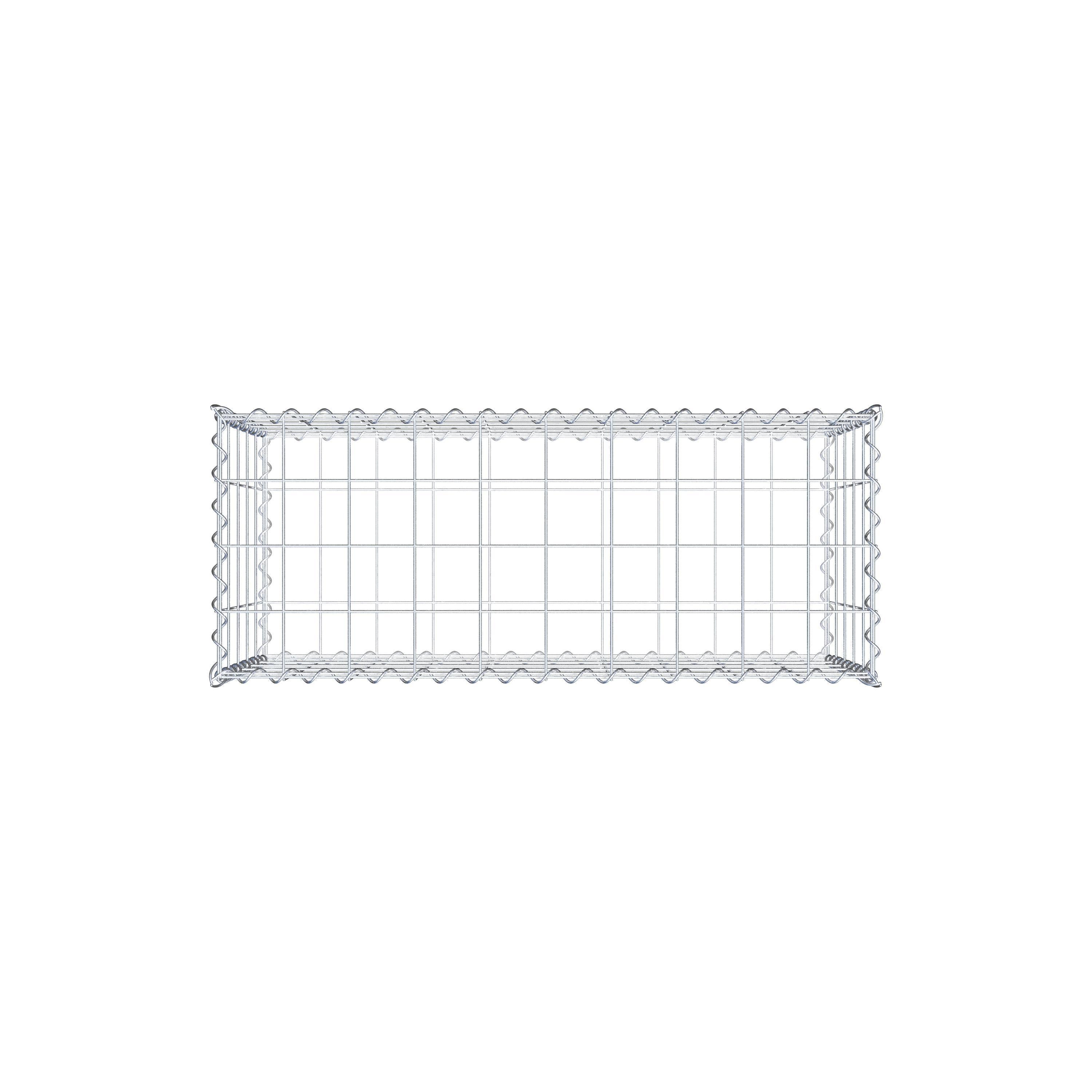 Gabiona - Gavión de acero galvanizado 100x50x40cm (LxAxP), malla 10 x 10cm, Espiral, jaula metálica para muro o jardín - 7