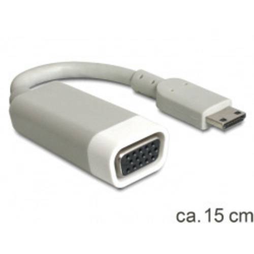Adaptateur HDMI, VGA Delock 65471 [1x HDMI mâle C mini - 1x VGA femelle ...