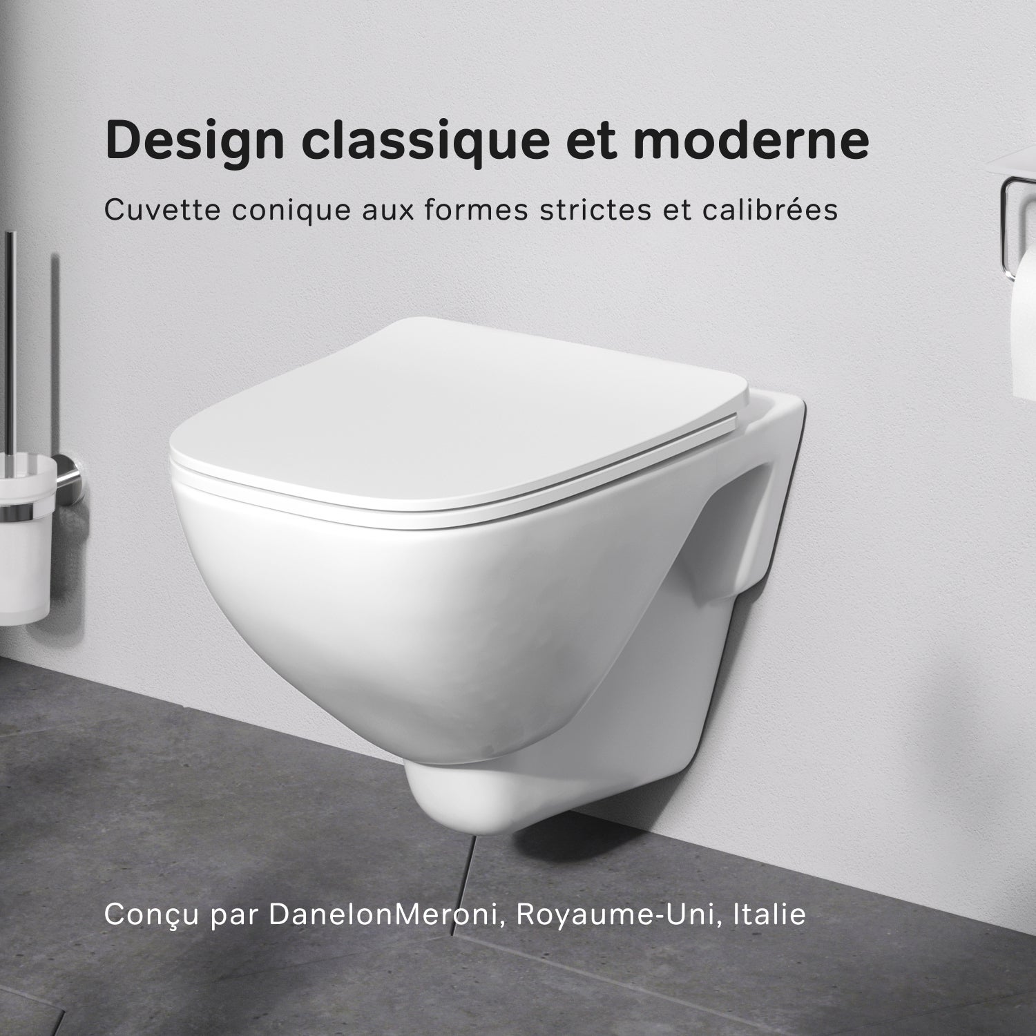 Pack WC : WC suspendu + bâti-support + plaque de déclenchement IIS90151.XA1700 AM.PM - 9