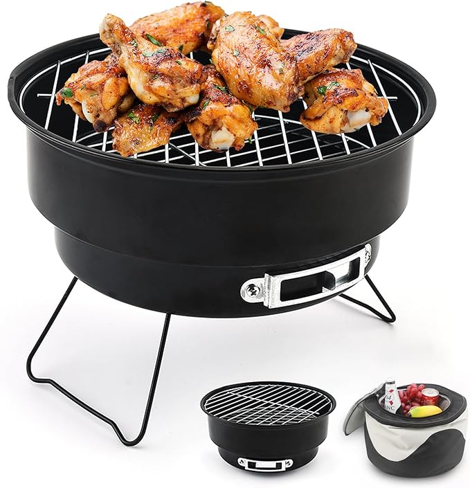 Camping E Outdoor Mini Barbecue A Carbonella Barbecue ZN Per Campeggio - Foto 7