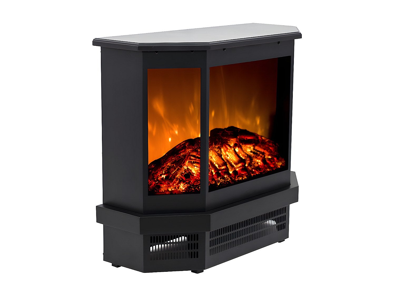 Chimenea eléctrica ETNA - Ancho 55.8 x Prof. 22.5 x Alt. 51.6 cm - Negro - 3