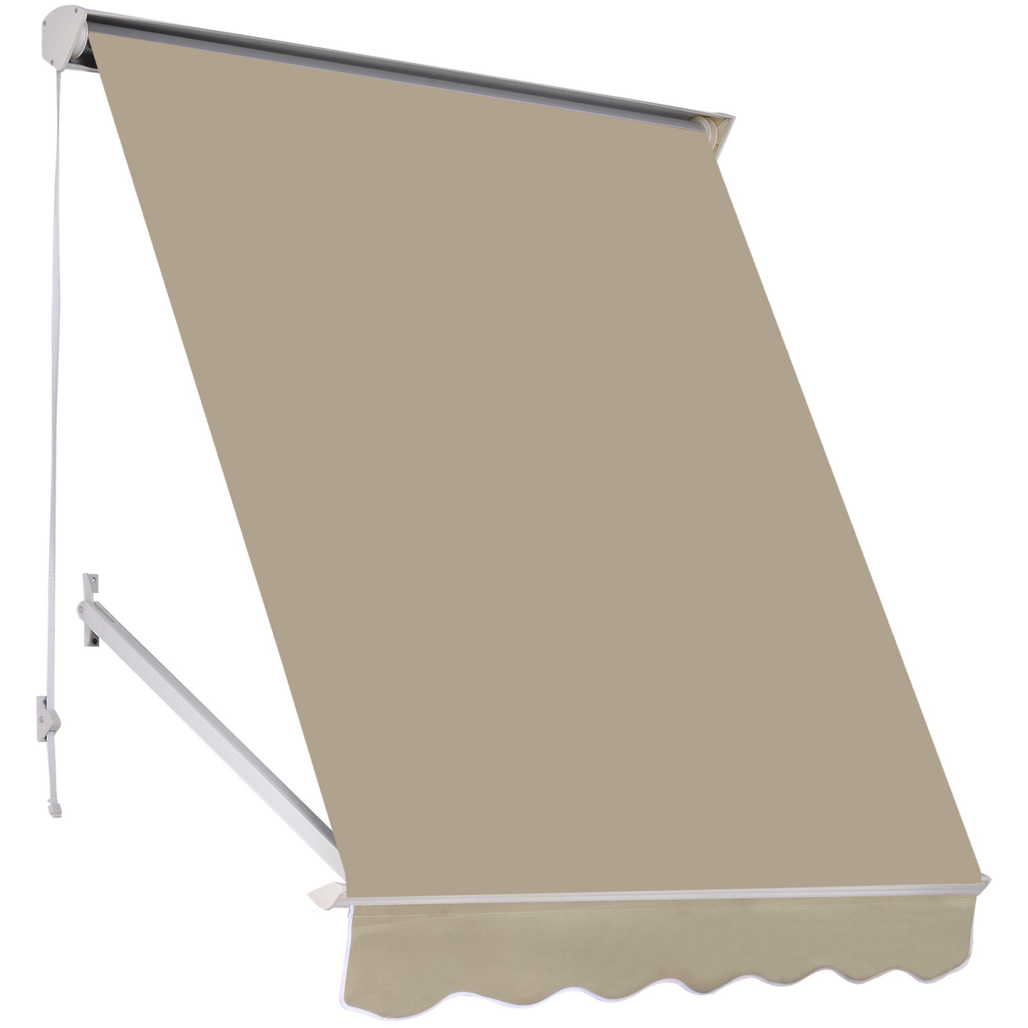 Tenda Alessandra Bianco 140x290 Cm - Tendaggio In Poliestere Con Anelli In Alluminio - 2 Pannelli - G-Biancheria