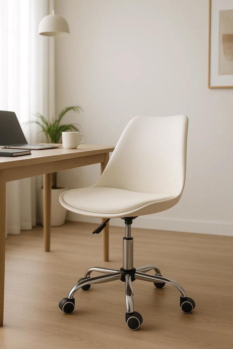 Regalos Miguel - Silla de Oficina Blanca Neo - Máxima Ergonomía - Ideal para Escritorio y Gaming - 2