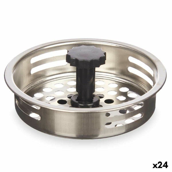 Filtre D'évier Carré En Inox - Mécanisme De Levage Pour Un Nettoyage Facile - Robinet Moderne Compatible Avec Tous Les éviers