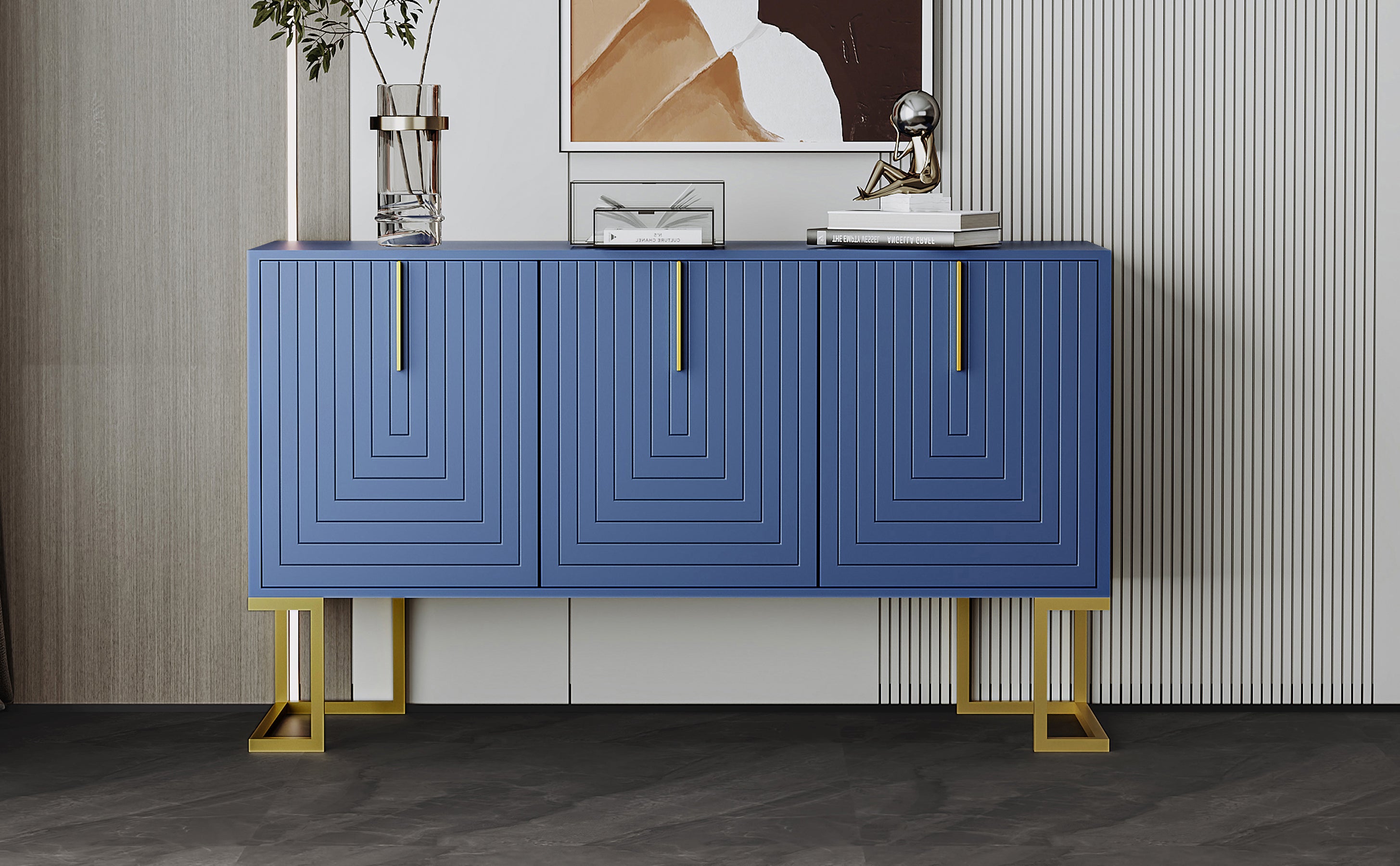 COSTWAY Armadio da Cucina, Armadietto Credenza con Ante in Vetro, Tavolo di Legno per Stoviglie, Armadietto con 2 Cassetti, Credenza per Cucina e Salone (Bianco