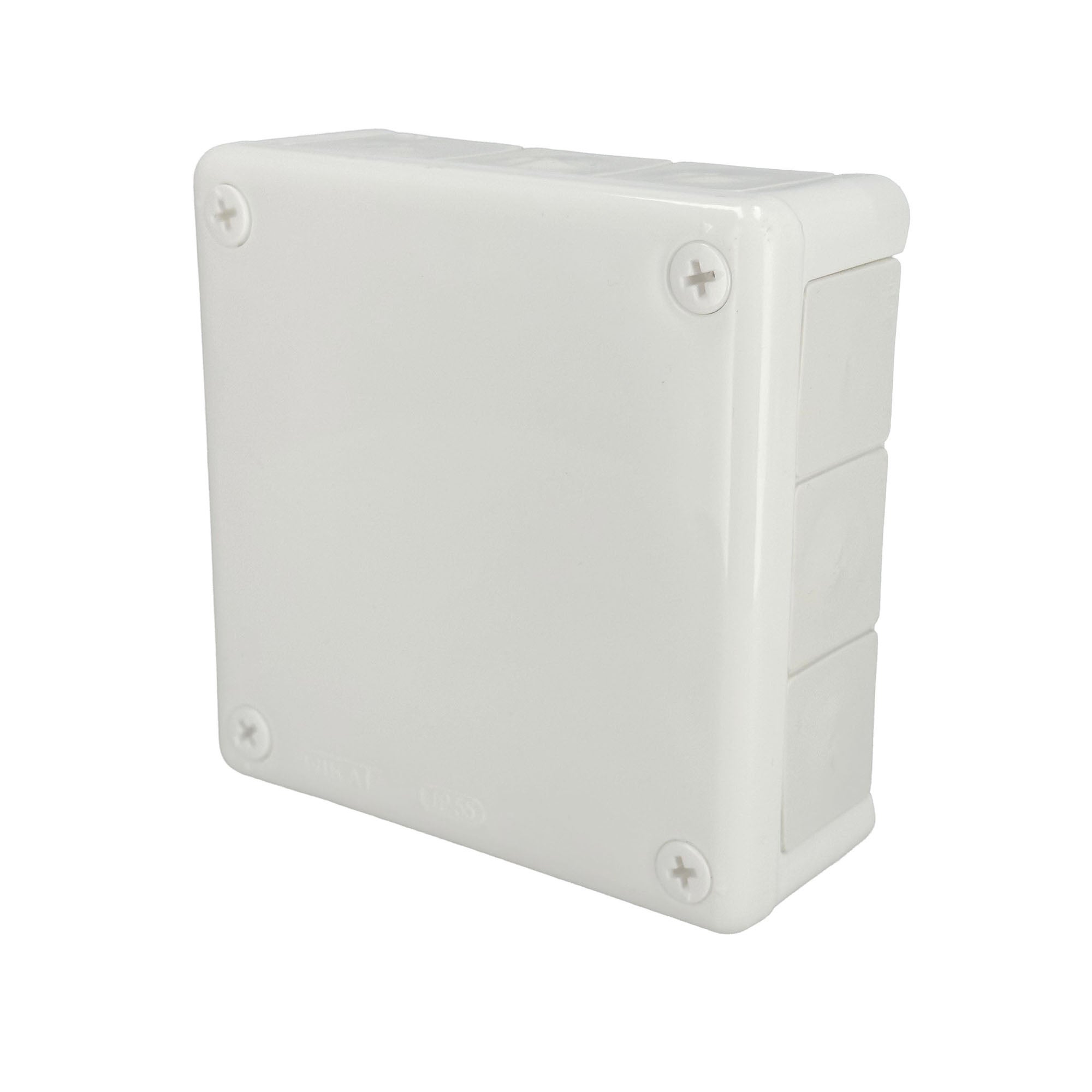 Puszka natynkowa hermetyczna 118x118x46mm 12-wlotowa, z dławikami gumowymi, IP55 zamknięcie 