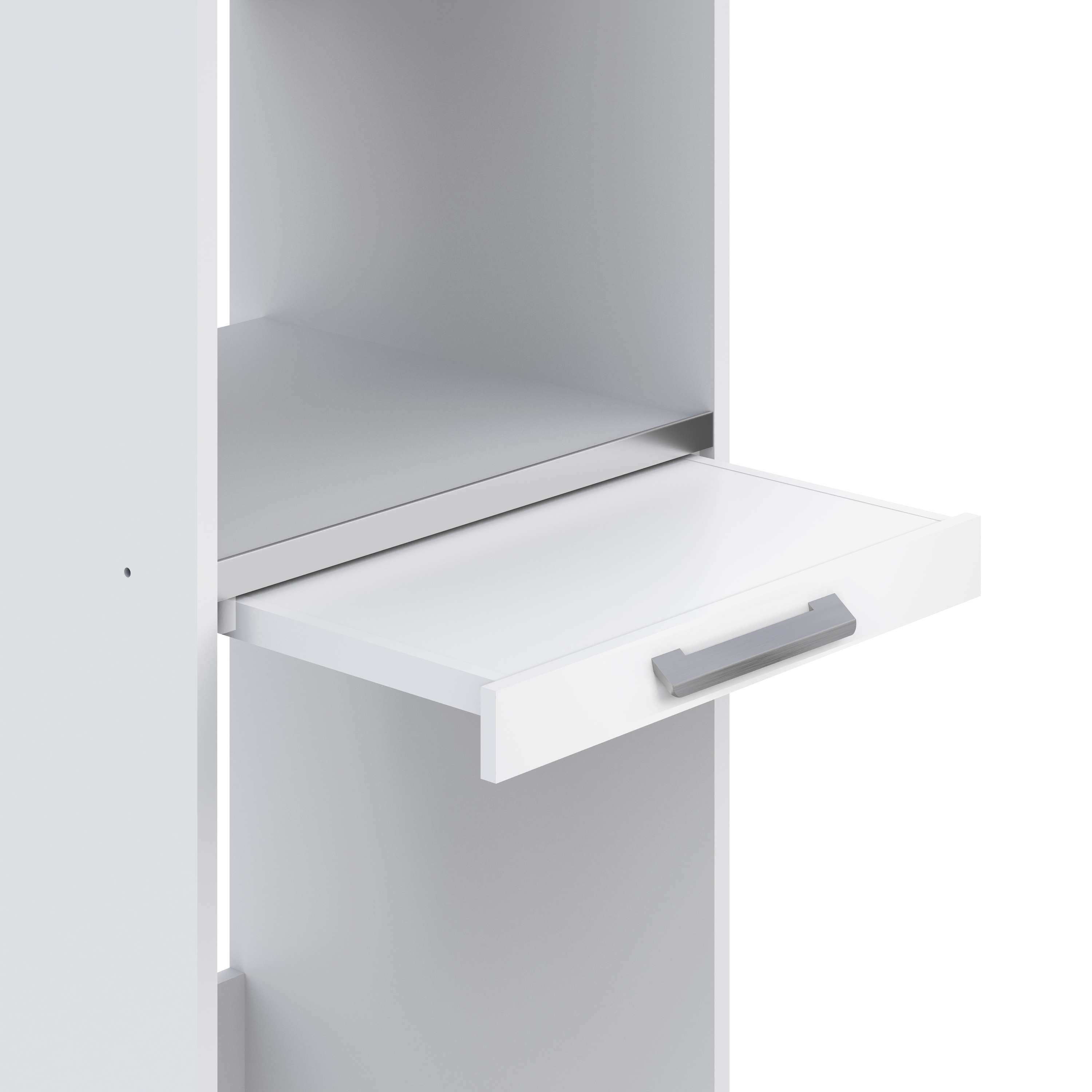 Mueble columna lavadora secadora con mueble alto T-BATH 67,2x208cm blanco esp.22 mm - 9