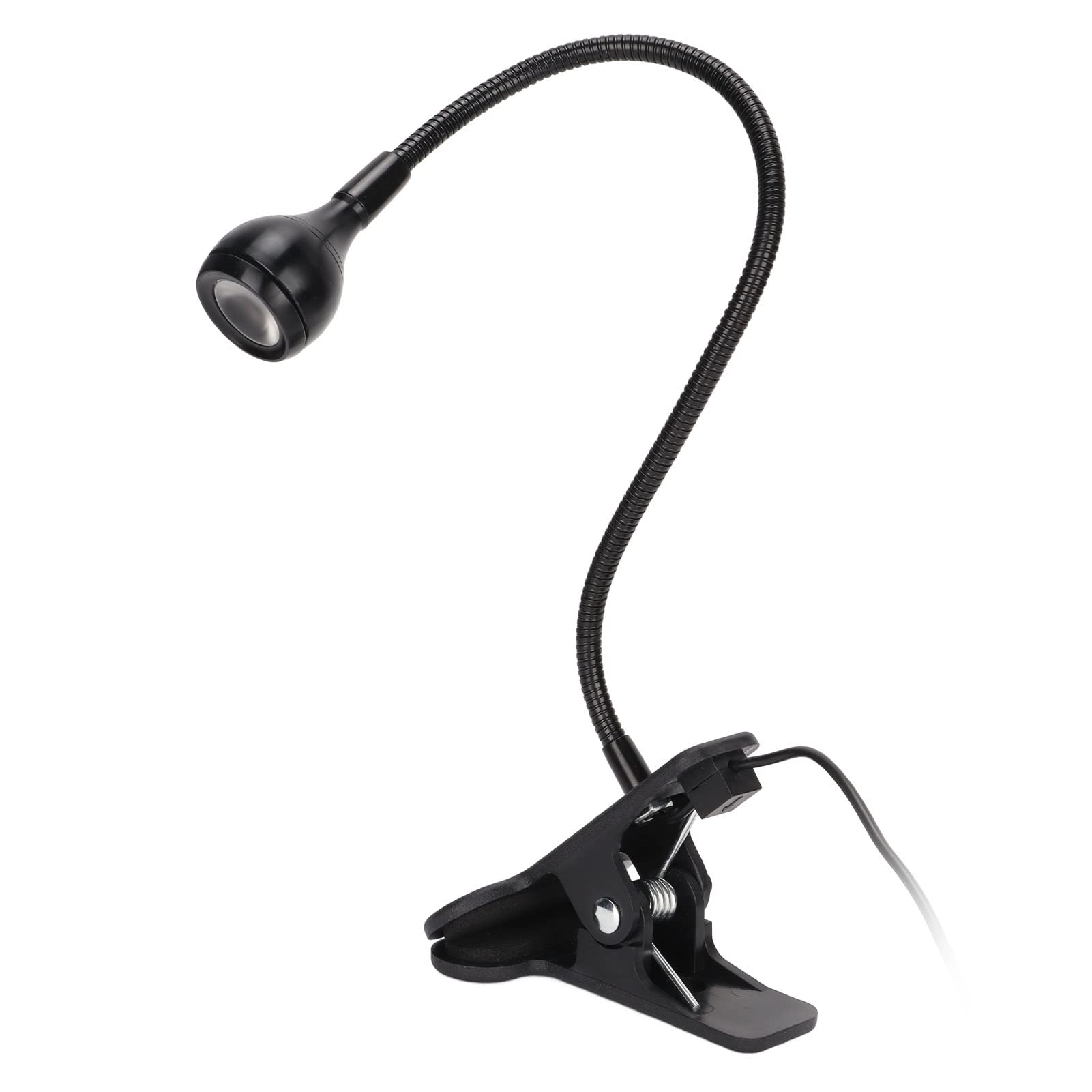 Lampa polimeryzacyjna do kleju UV USB 3W 5V 395nm UV LED, czarne światło z giętką szyjką, zaciskiem i przełącznikiem, ultrafioletowe czarne światło