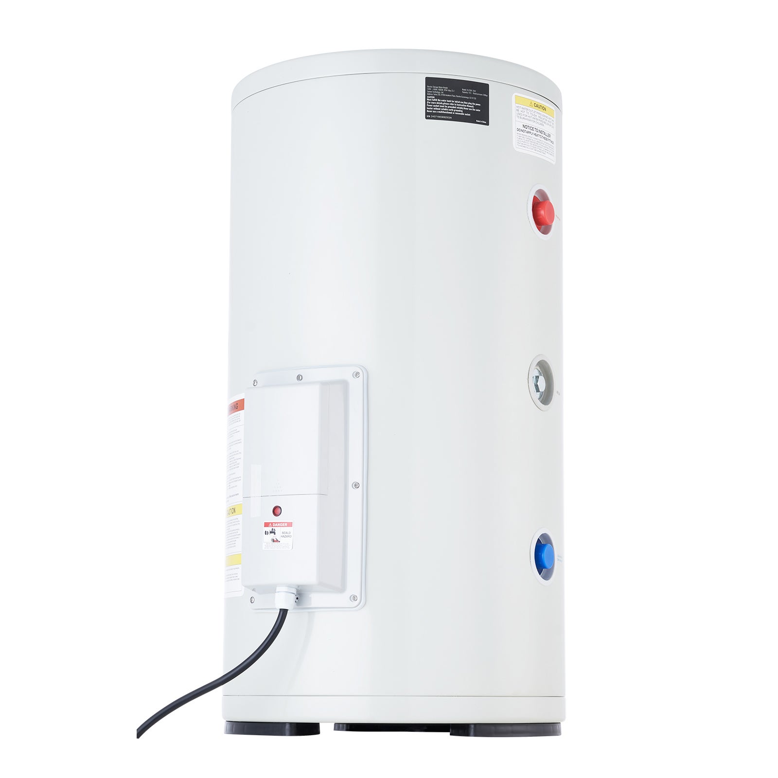 Chauffeeau électrique 18 gallons, 1,6 kW, écran LED, commande bouton — free download