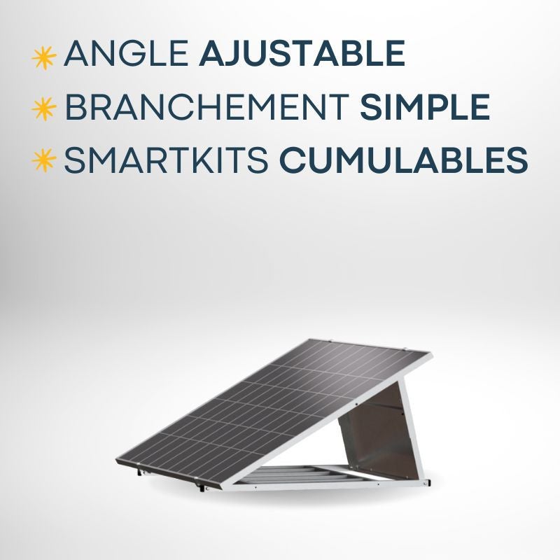Kit panneau solaire Plug & Play de 410 Wc-Branchement direct sur prise de courant - micro onduleur intégré - helios - 5
