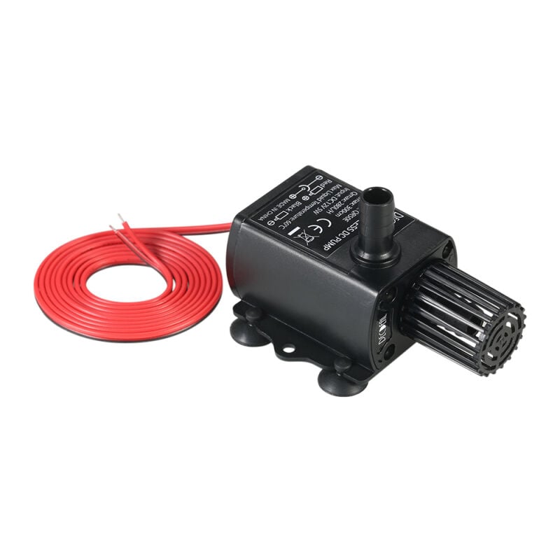 Miniaturowa pompa wodna bezszczotkowa, zanurzalna, DC12V, 5W, ultra-cicha, przepływ 280L/H, wysokość podnoszenia 300cm