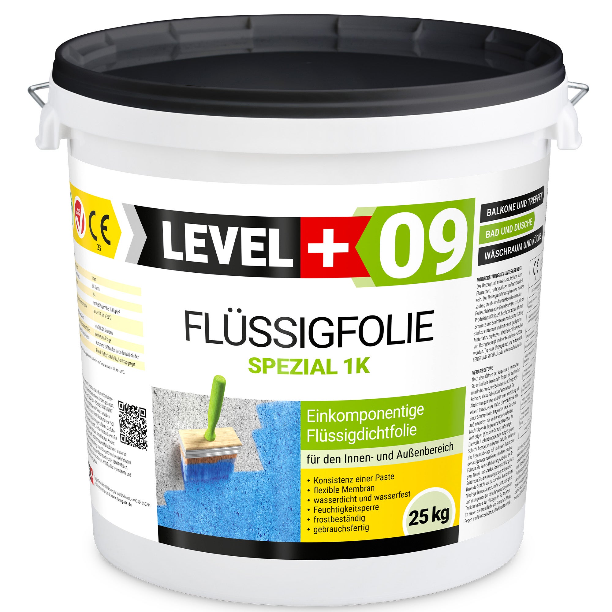 LEVEL+ Folia w płynie Uszczelniająca FLÜSSIGFOLIE SPEZIAL L+09 - 25KG