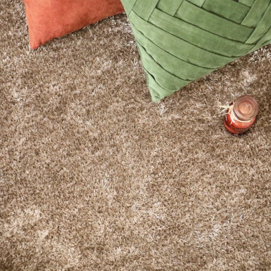 Moquette épaisse - Éclat - Shaggy marron clair - Echantillon 15 x 20 cm - 4