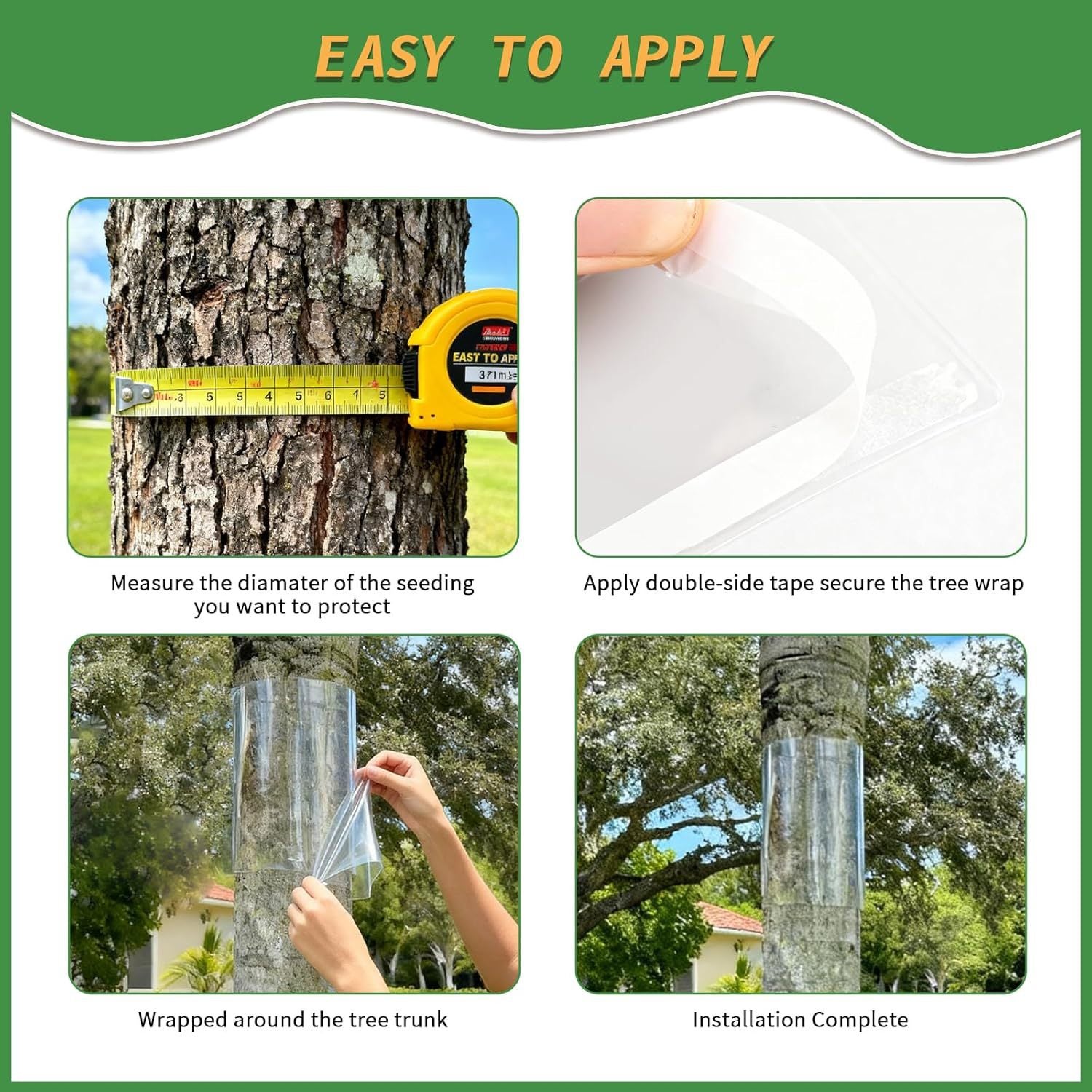 Nouveau manchon de protection anti-grimpe pour tronc d'arbre, barrière physique contre iguanes écureuils et animaux nuisibles - 3