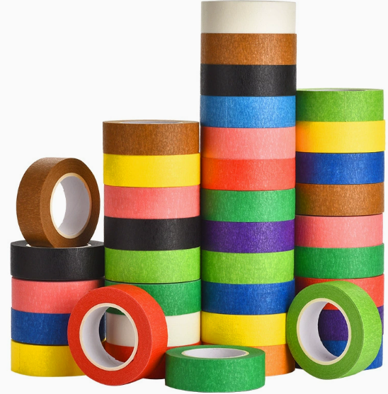Nastro adesivo decorativo iridescente da 8 rotoli, nastro adesivo da 15 mm x 13 m per pittori fai da te, attrezzatura artistica divertente per bambini - 2