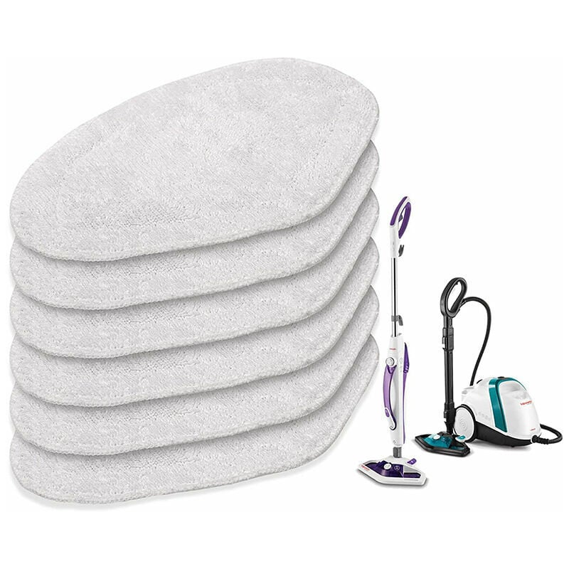 Mopy wymienne do Polti Vaporetto Brosse Vaporforce, oryginalny produkt do Smart 35Mop, Smart 40Mop, itp. (6 sztuk)