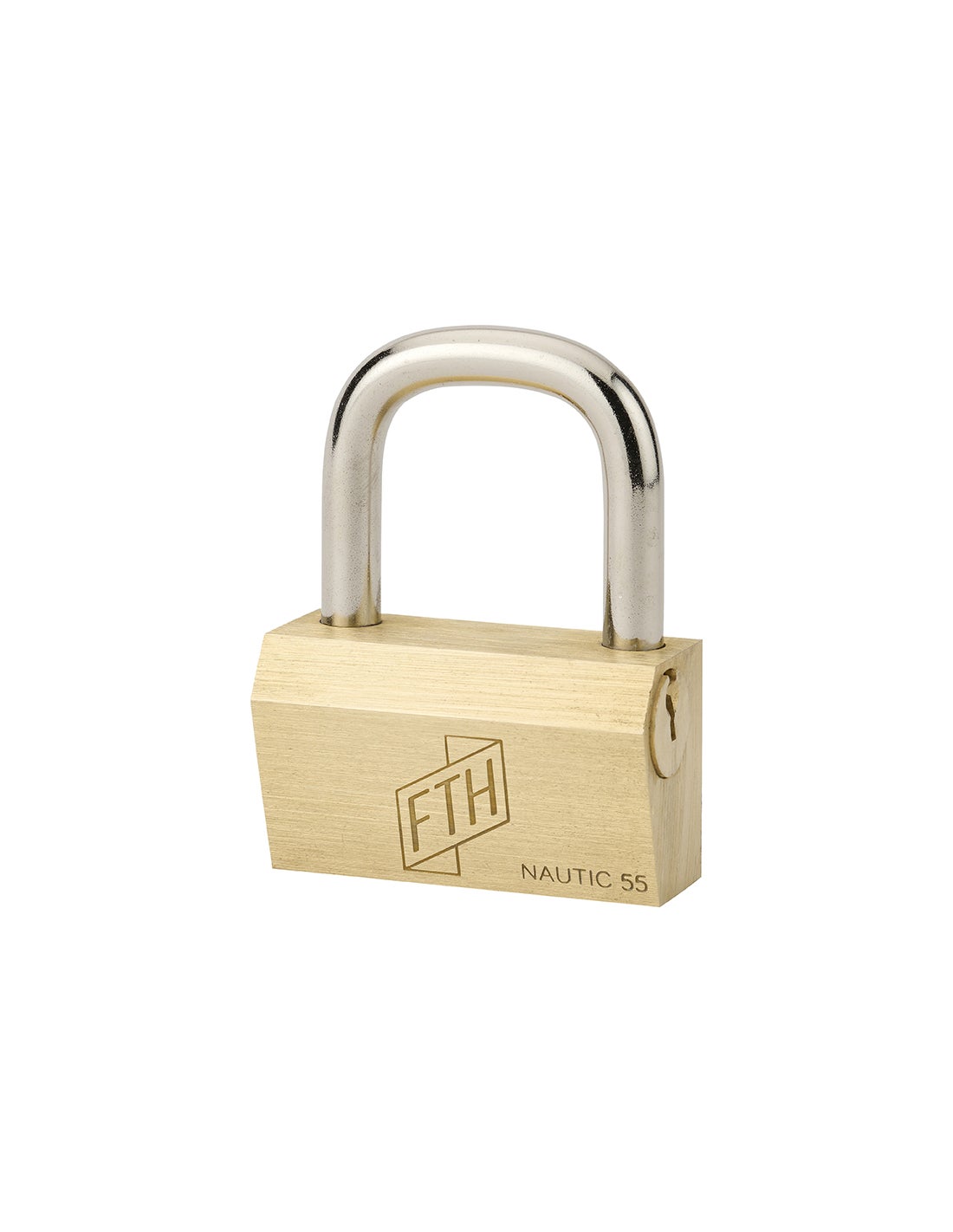 FTH - Cadenas FTH NT à clé, corps en laiton et anse en acier cémenté ...