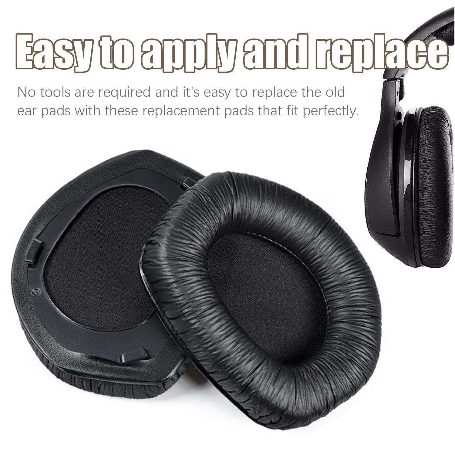 Coussinets d'oreille pour Sennheiser RS165 / 175 Noir 1 paire - 9