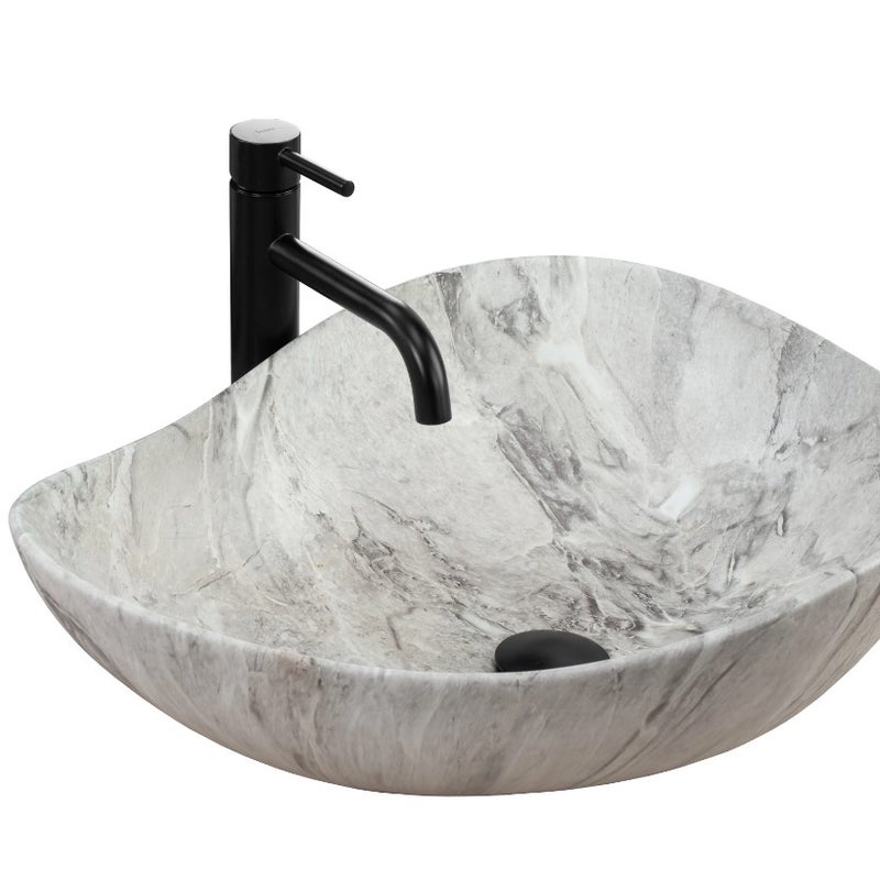 Umywalka Nablatowa Rea Dora Stone Biały 51,5 X 40