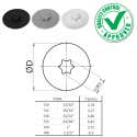 Coprivite Regolatore Potenza Air Arms – M3 3mm Torx Antimanomissione (Nero + Acciaio)