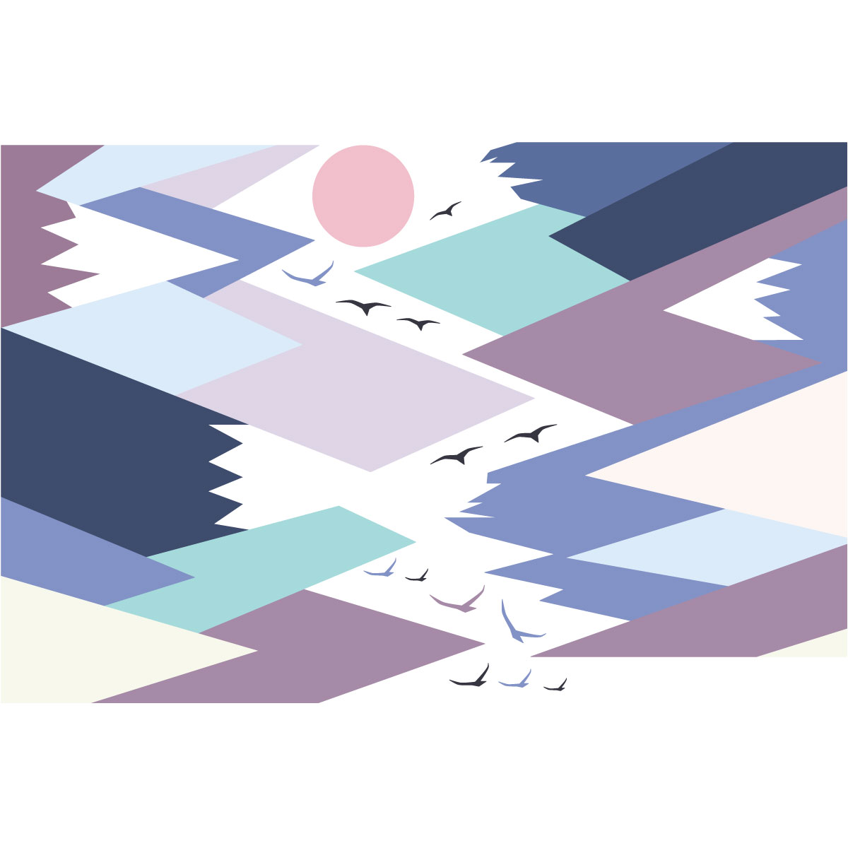 Adesivo bambino di montagna scandinavo beyonka - Sticker adesivo - adesivi murali - 40x60cm - 4