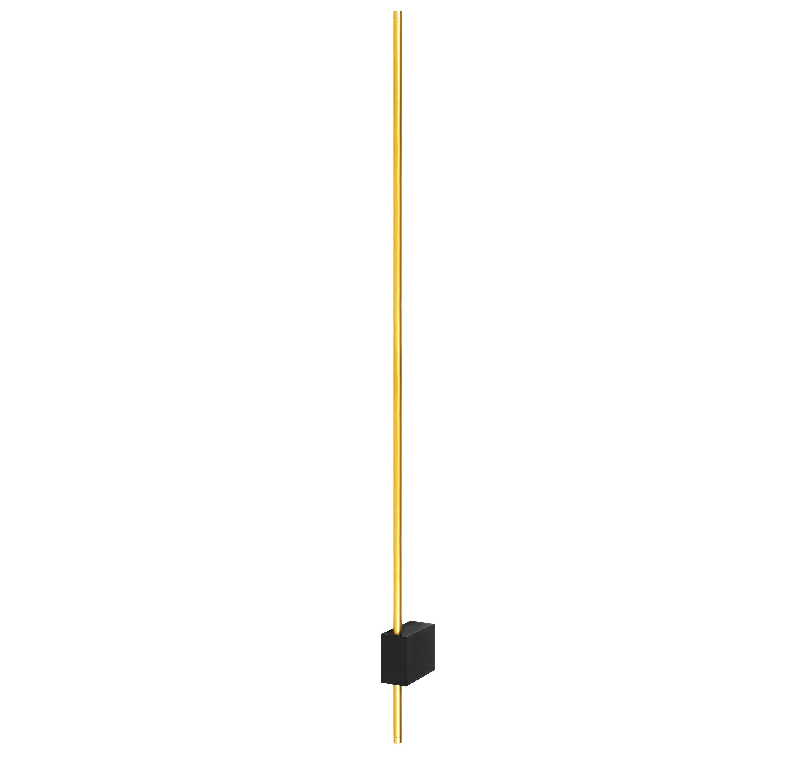 Kinkiet ścienny LED Como 90cm 9W IP20 4000K wewnętrzny zloty czarny lampa MasterLED