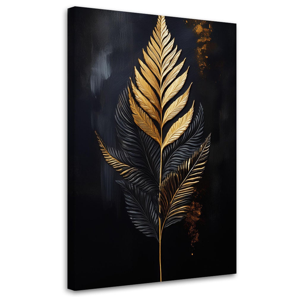 Obraz na płótnie, Paproć Złoty Liść 40x60