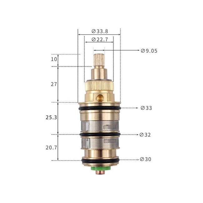 Termostatico Cartuccia Per Doccia/Vapore Doccia Tmv Temperatura Ottone Termostatico Cartuccia Per Doccia/Vapore Doccia Tmv Temperatura Ottone