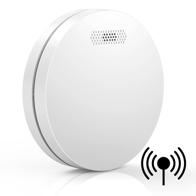 Aroha Link Rilevatore di Fumo Collegabile - Batteria da 10 Anni, Sensore Fumo Interconnesso - Allarme Anticendio