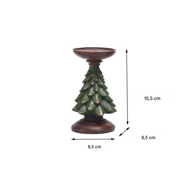 Bougeoir De Noël En Forme De Sapin – Fabrication Française, Neuf