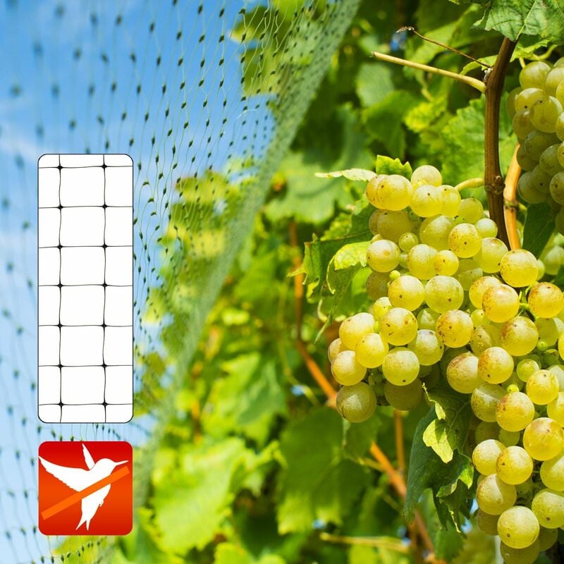 Filet de protection contre les oiseaux Ultra résistant Taille de maille 13 millimètres 4 x 10 m - 4