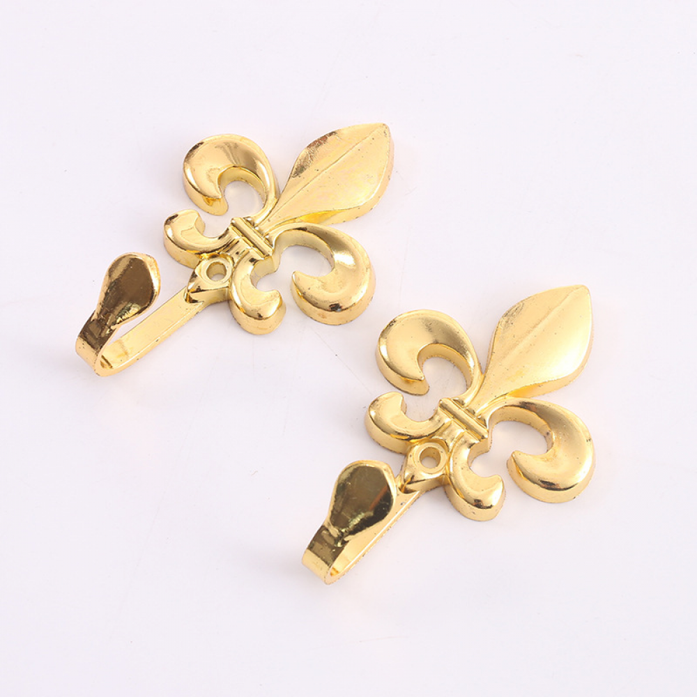 2-częściowe haczyki ścienne na zasłony, metalowe grawerowanie w stylu vintage, dekoracyjne wieszaki, do wieszania ubrań w szafach, garderobach itp.