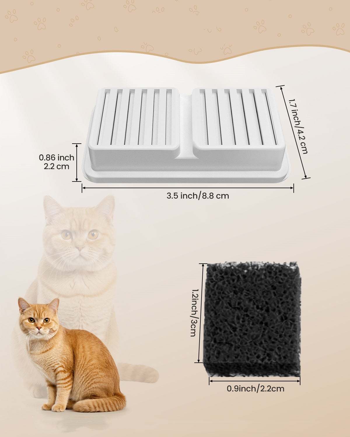 Fontaine a Eau Chat sans Fil 3,2L avec Detecteur Mouvement, Batterie 4200mAh,INOX,pour Chat Silencieuse avec LED,Comprend 6 Filtres +3 Éponges - 9