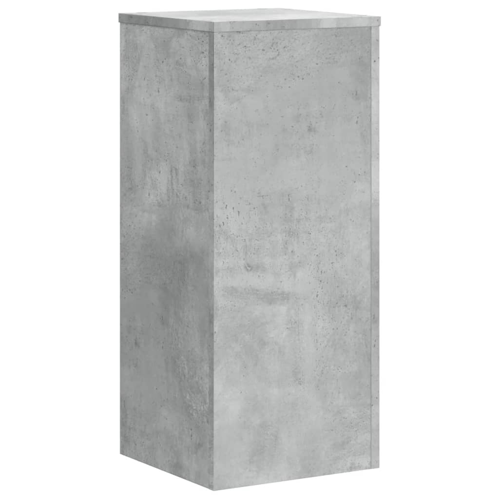 Supports pour plantes 2 pcs gris béton bois d'ingénierie - 4