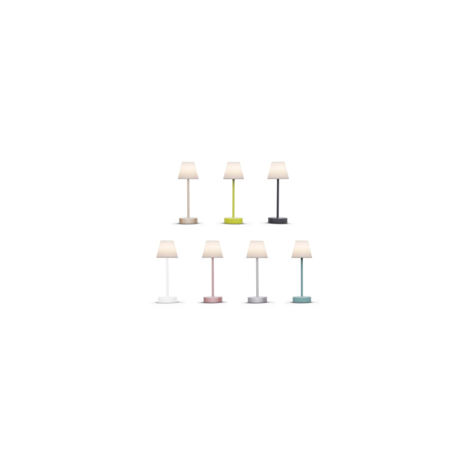 Lampe à Poser LED RGBW 5W Lola 30 Battery Or Rose - 3