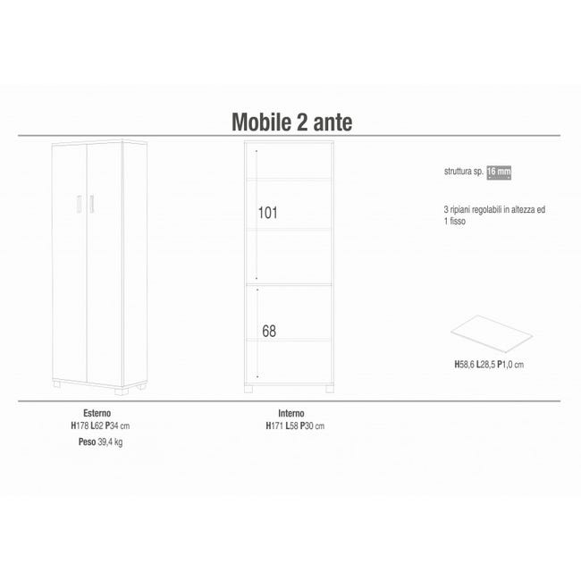 Cadre standard double - 2 postes - 62 x 124 x 31 mm - Alréa Cadre standard double - 2 postes - 62 x 124 x 31 mm - Alréa