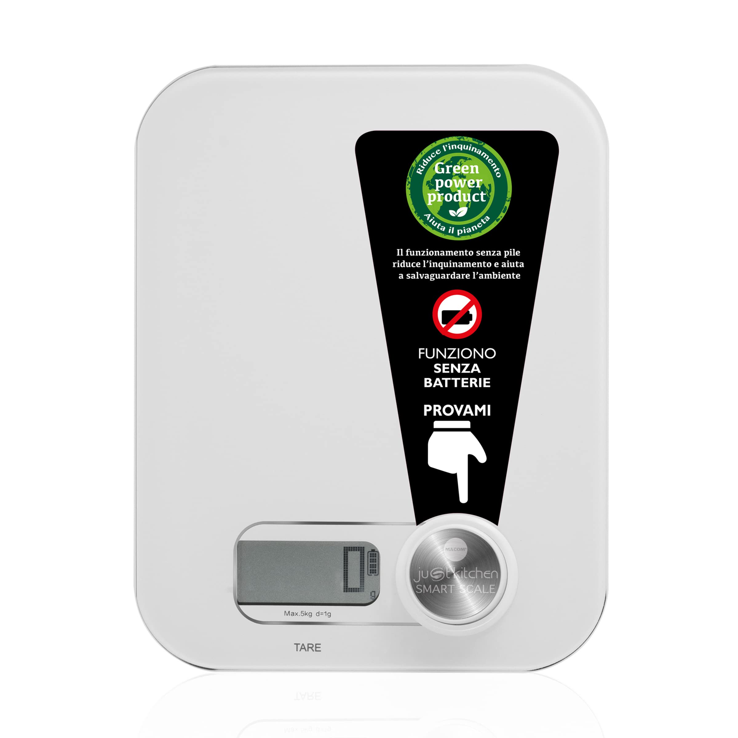 Balance De Cuisine Pro Inox 5.1 Ultraprécision Noire, Sans Pile USB, A