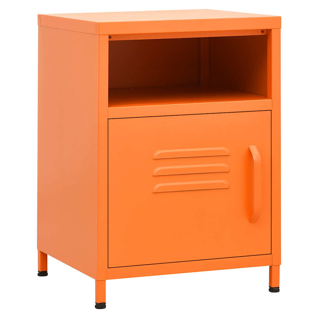Table de chevet orange acier réglable pieds, 13,8 x x 20,1 cm | Leroy ...