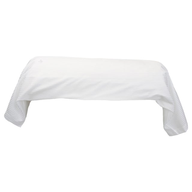 Taie de traversin 240x43 cm satin de coton GRAND HÔTEL blanc