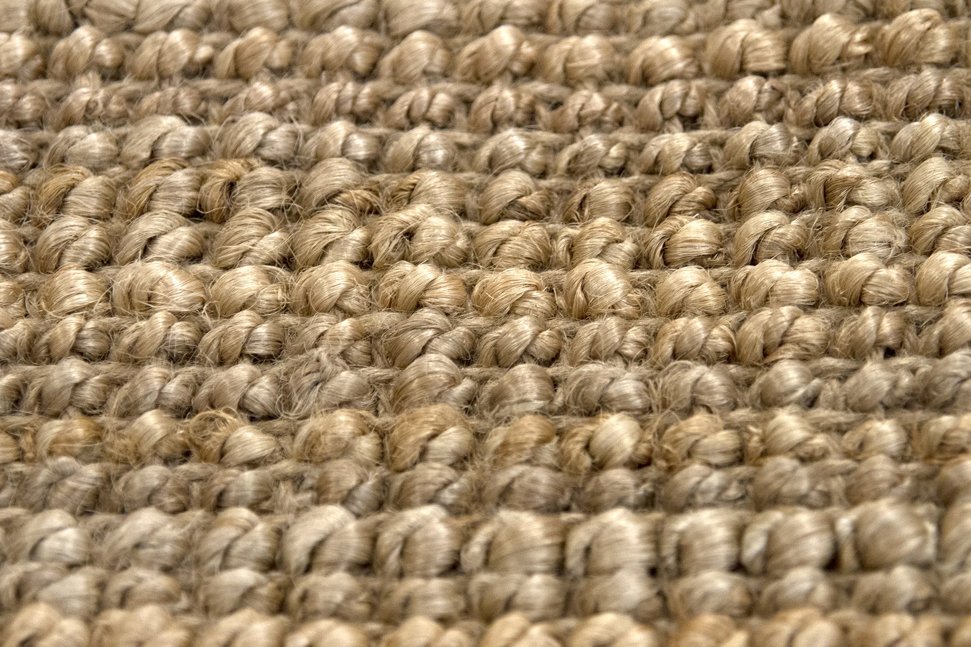 Hamid - Pack de tapis en jute bouclé naturel 150x80 cm - Tapis naturel pour salon, chambre et salle familiale - 6