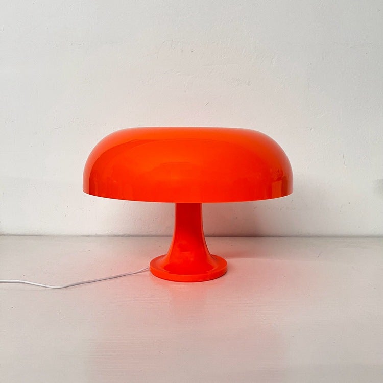 Fil USB contrôlé tricolore, lampe de table champignon LED, chambre chevet salon éclairage décoratif lampe de table simple moderne, orange - 2