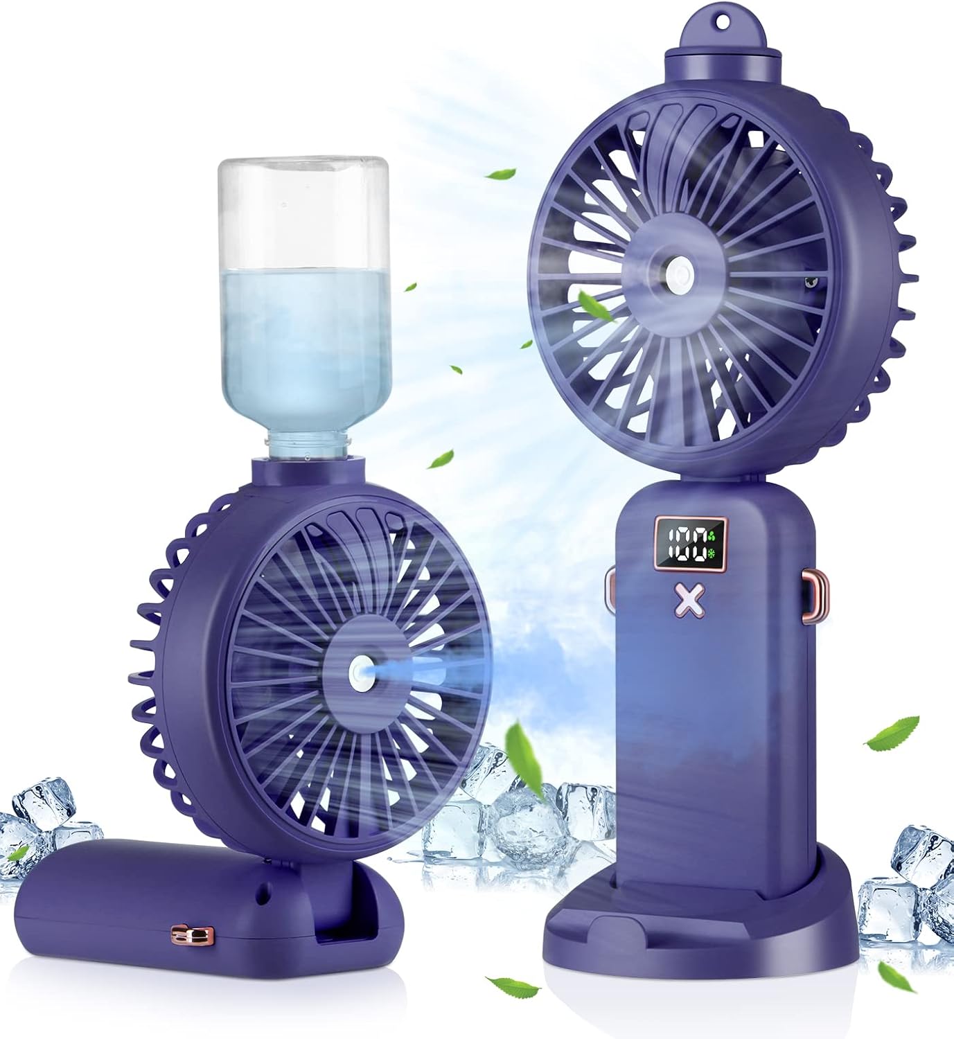 Ventilateur Brumisateur Portable | Ventilateur Portatif Rechargeable Glaciere Portable 4 Vitesses Glaciere Sac A Dos Noir 97859279