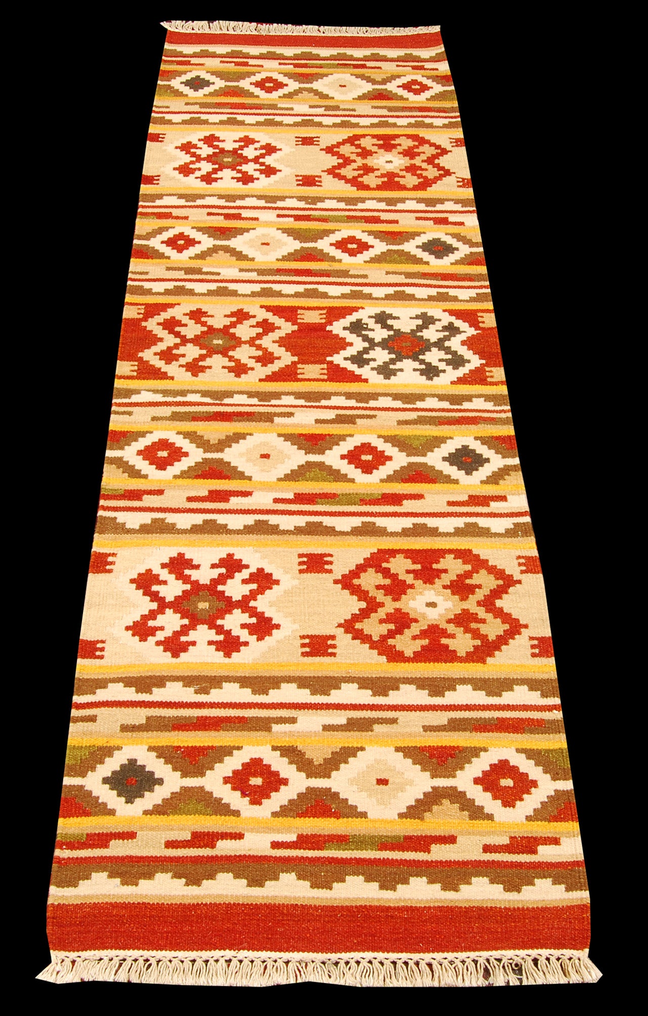 Oryginalny autentyczny ręcznie robiony kilim 200x60 cm