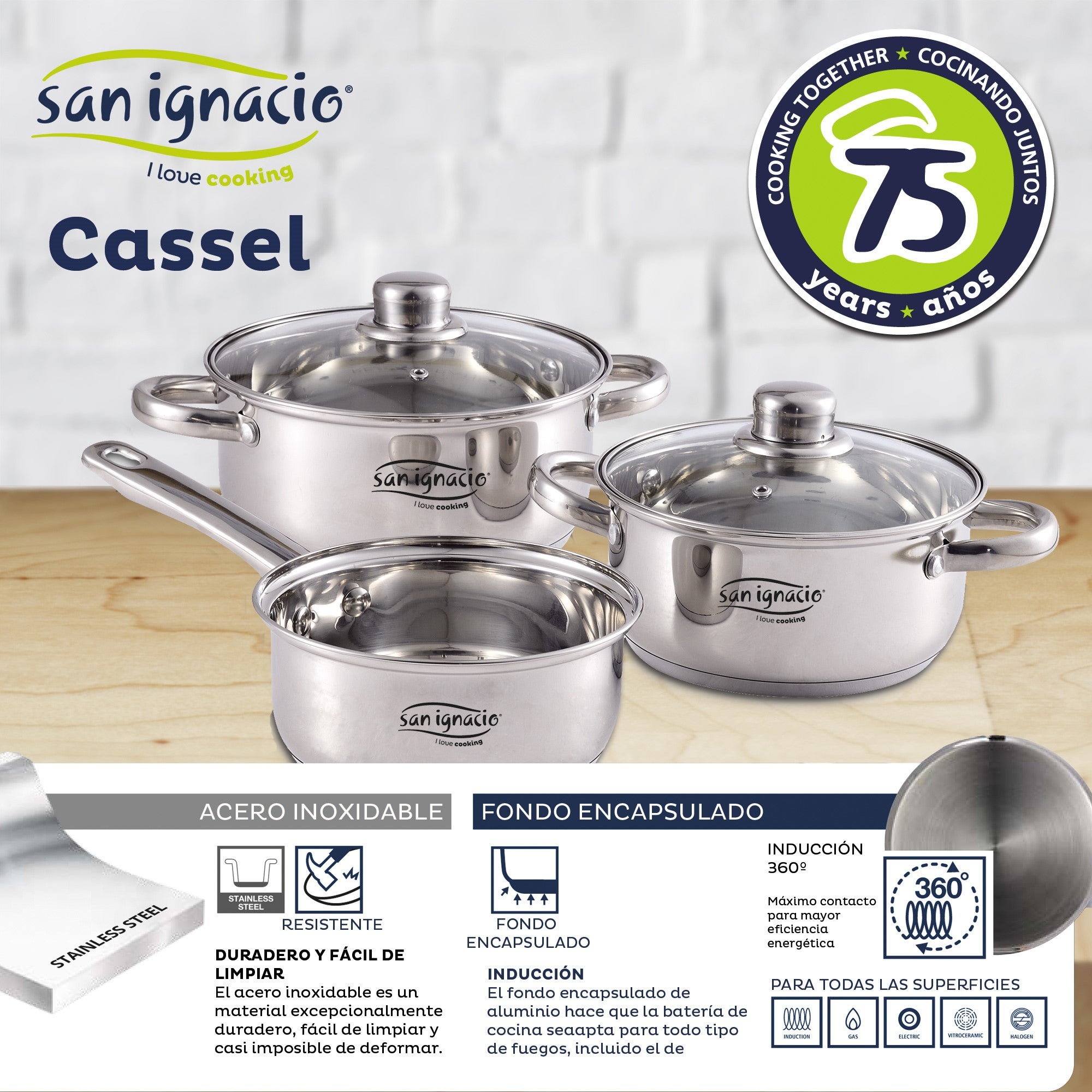 Set di pentole San Ignacio Cassel con utensili da cucina - 3