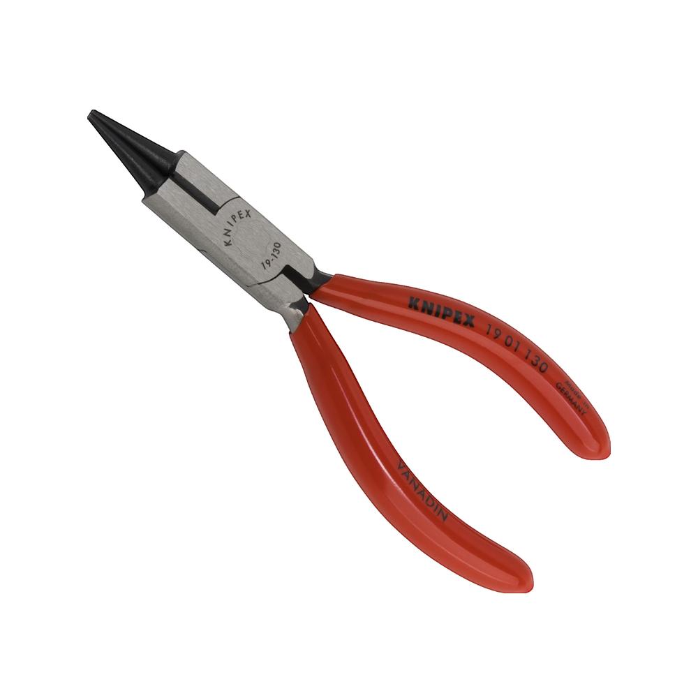 Szczypce z okrągłymi szczękami Knipex stal vanadowa czarne uchwyt plastikowy 130 mm