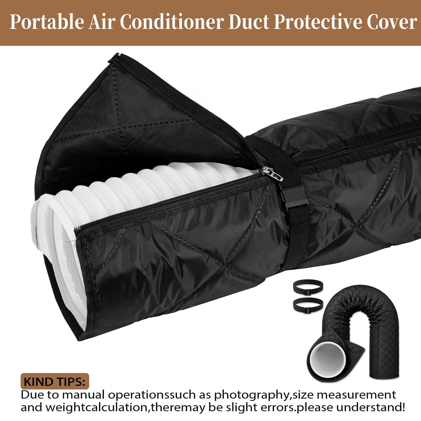 Housse pour tuyau de climatiseur portable | Protecteur Réglable S'adapte À Des TuyauxDe 150x53Cm | Enveloppe Isolante pour Flexible de Climatisation - 2